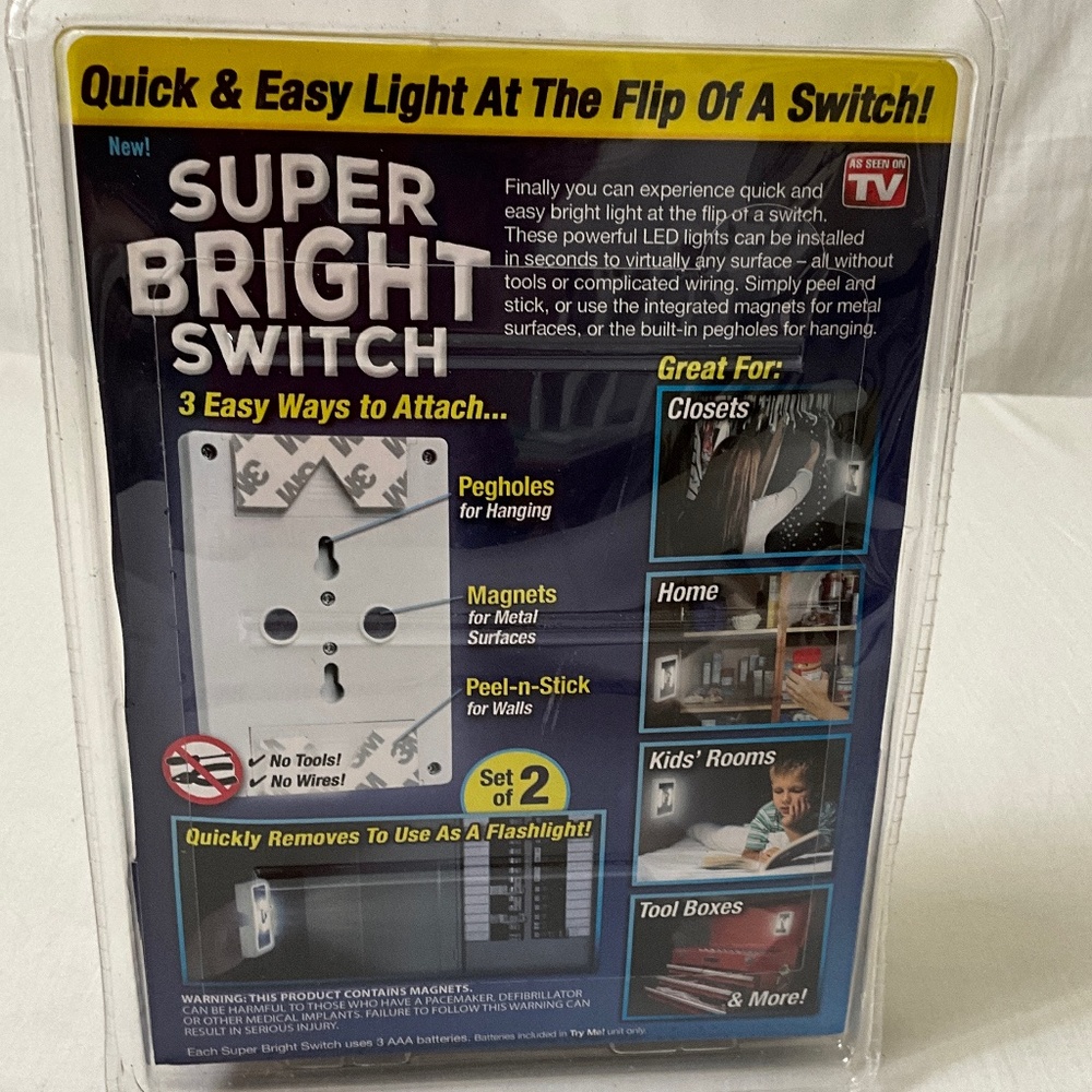 NIP 2 Portable LED Light Switches - Picture 2 of 8